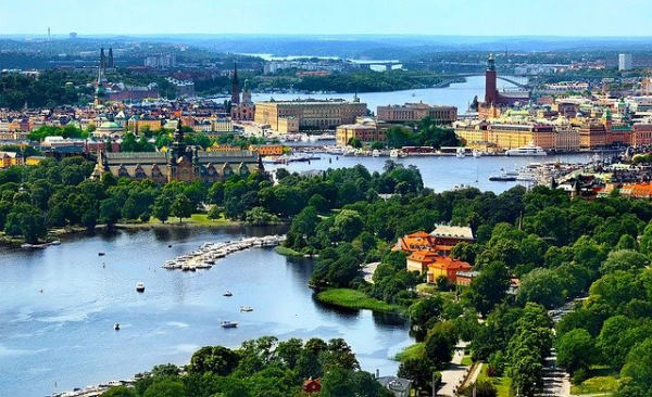 Stockholm from the sky