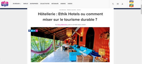 capture ecran article ethik hotels ecomnews